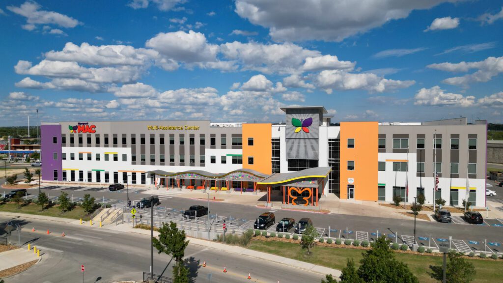Exterior of Morgan's Multi-Assistance Center in San Antonio, an inclusive campus serving individuals with disabilities and their families.